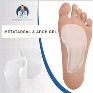 NEW Metatarsal & Arch Gel Pads Self-Adhesive Shoe Insoles   W4.5-8   M6-7